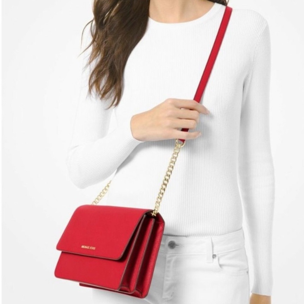 Michael Kors Daniela Large Saffiano Leather Crossbody Bag
